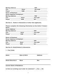 Access and Visitation Program Application - Louisiana, Page 7