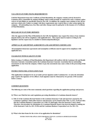 Application for Dissolution of a Louisiana Domiciled Insurer - Louisiana, Page 3