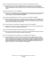 Application to Act as a Specialty Insurer in the State of Louisiana - Louisiana, Page 4