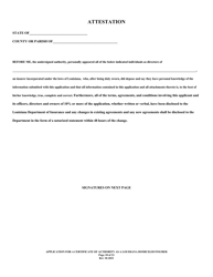Application for a Certificate of Authority as a Louisiana Domiciled Insurer - Louisiana, Page 18