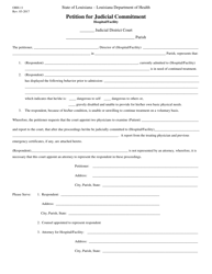 Form OBH-11 &quot;Petition for Judicial Commitment - Hospital/Facility&quot; - Louisiana