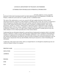 Personal Data Questionnaire - Louisiana, Page 3