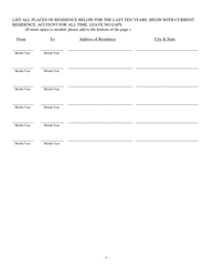 Personal Data Questionnaire - Louisiana, Page 5