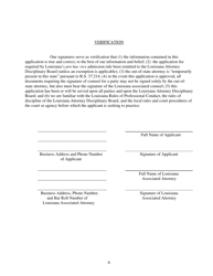 Application for Pro Hac Vice Admission in Louisiana - Louisiana, Page 6