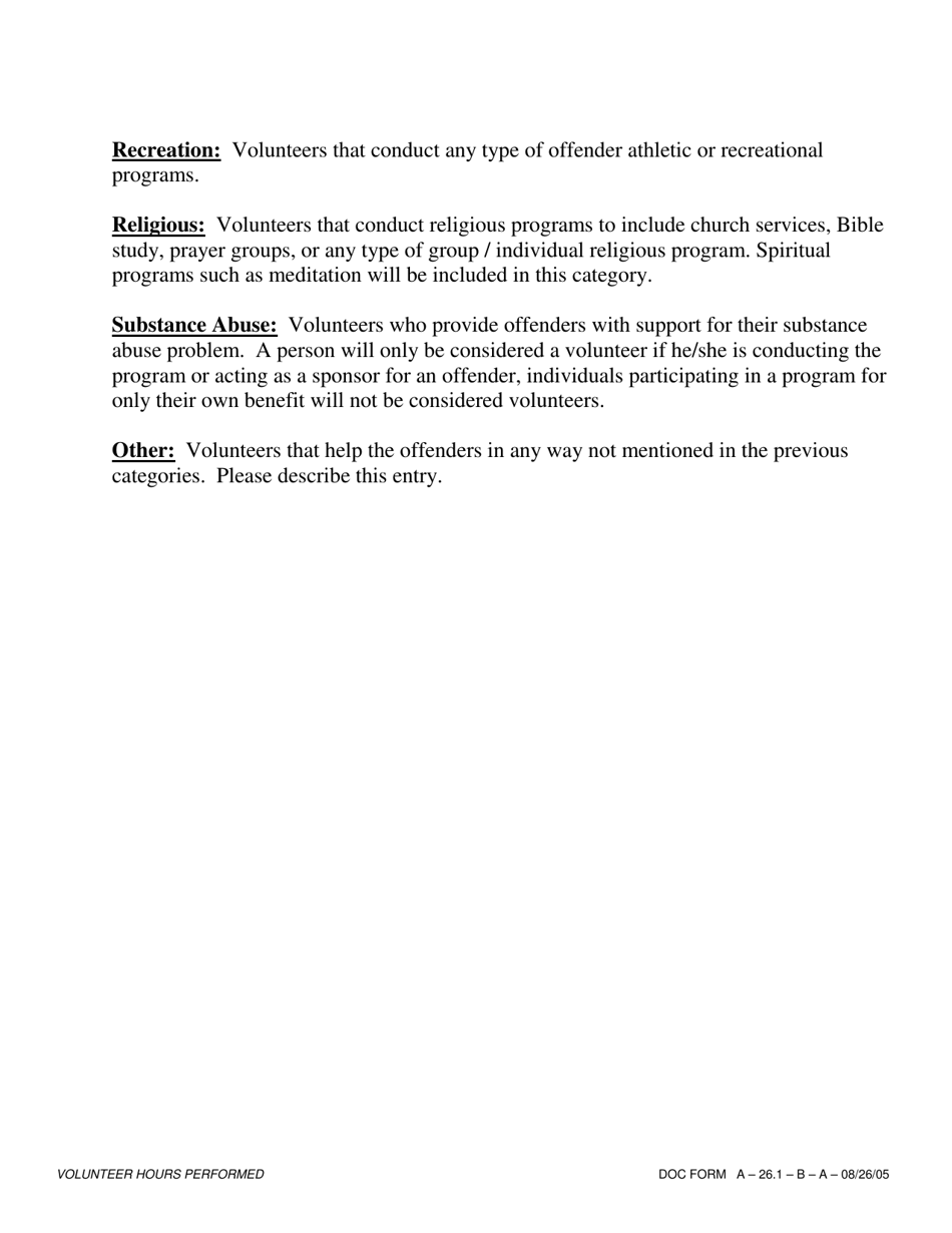 Volunteer Hours Performed - Maine, Page 3