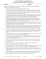 Community Transition Program Agreement - Maine, Page 2