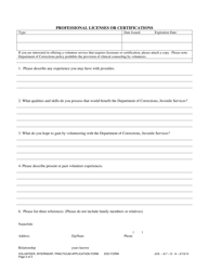 Volunteer, Internship or Practicum Application - Maine, Page 2
