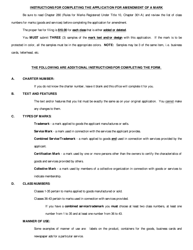 Form MARK-3 Application for Amendment of the Classification of a Mark - Maine, Page 4