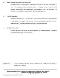 Form MARK-3 Application for Amendment of the Classification of a Mark - Maine, Page 5