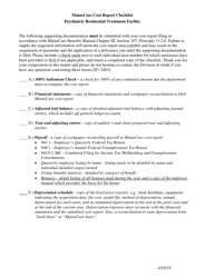 Mainecare Cost Report Checklist - Psychiatric Residential Treatment Facility - Maine