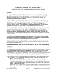 Document preview: Instructions for Agreement Closeout Report - Cost Settled - Maine