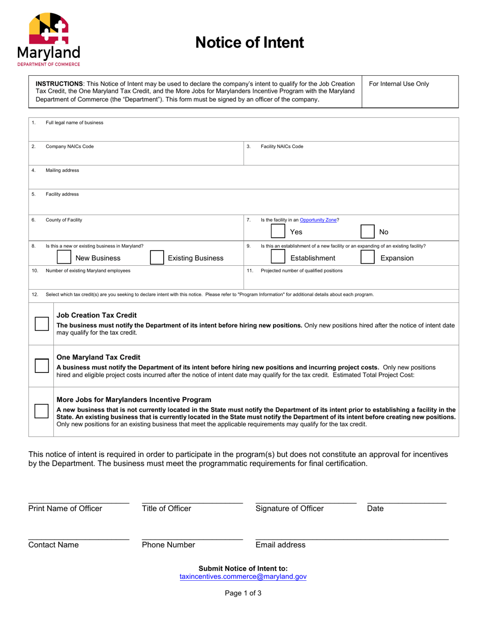 notice of intention to defend maryland form