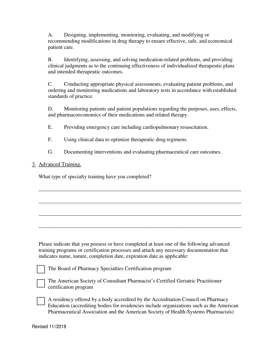 Drug Therapy Management Application - Maryland, Page 2