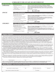 Active Employees Health Benefits Enrollment and Change Form - Maryland, Page 4