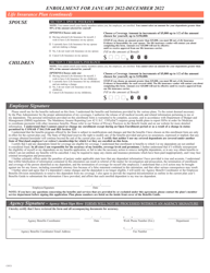 &quot;Contractual/Variable Hour Employees Health Benefits Enrollment and Change Form&quot; - Maryland, Page 4