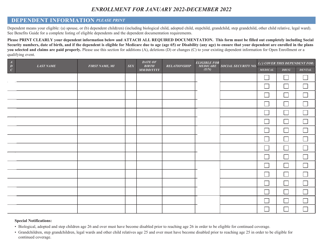 Retiree Health Benefits Enrollment and Change Form - Maryland, Page 2