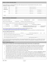 Shellfish Nursery Permit Application - Maryland, Page 2