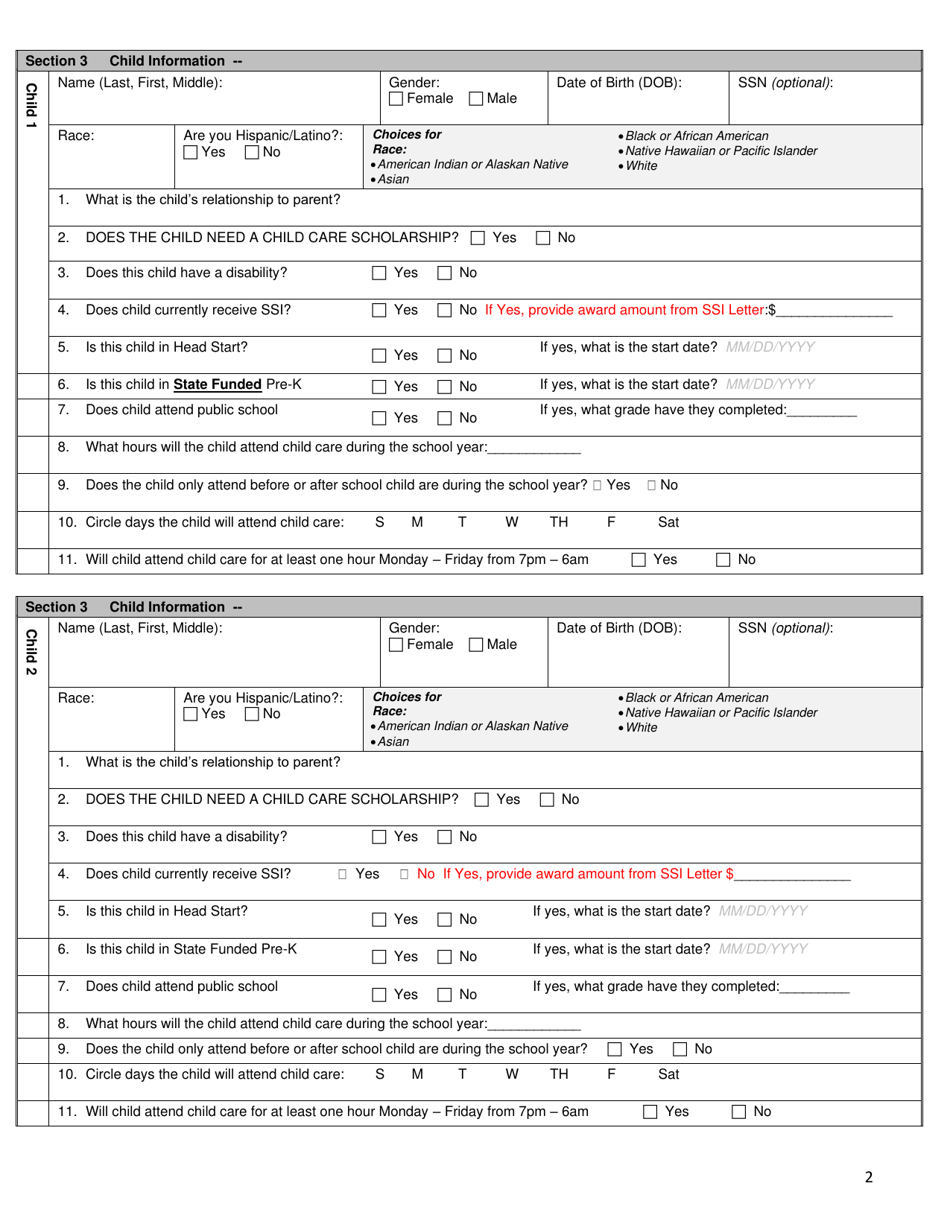 Tca Approved / DHS-Mora Referral Form - Maryland, Page 2