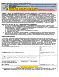 Tca Approved/DHS-Mora Referral Form - Maryland, Page 3