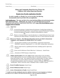 Addendum Cover Page for Maryland Medical Assistance Program Application - Facility/Organization - Pt 40 Autism Waiver - Maryland, Page 11