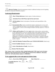 Addendum Cover Page for Maryland Medical Assistance Program Application - Facility/Organization - Pt 40 Autism Waiver - Maryland, Page 14