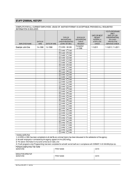 DH Form DD.APP.1.1 &quot;Staff Criminal History&quot; - Maryland