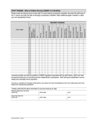 DH Form DD.APP.1.1 &quot;Staff Training - Office of Children Services (Comar 14.31.06.05f(3))&quot; - Maryland