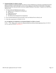 Dda Provider Application - Maryland, Page 16