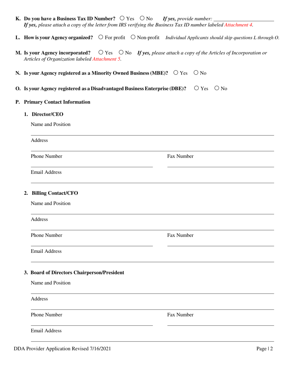 Maryland Dda Provider Application Fill Out Sign Online And Download Pdf Templateroller 8604