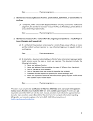 Form MDH521 Certificate for Abortion - Maryland Medical Assistance Program - Maryland, Page 2