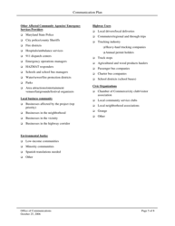 Communication Plan Template for Sha Projects - Maryland, Page 5