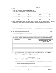 Form CC-DR-094 Counter-Complaint for Absolute Divorce - Maryland, Page 2
