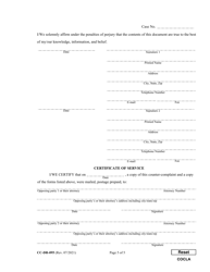 Form CC-DR-095 Counter-Complaint for Custody/Child Support - Maryland, Page 5