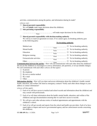 Form CC-DR-109 Maryland Parenting Plan Tool - Maryland, Page 3