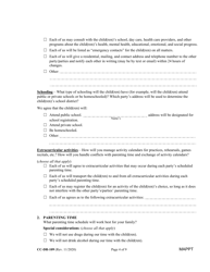 Form CC-DR-109 Maryland Parenting Plan Tool - Maryland, Page 4