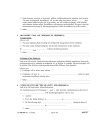 Form CC-DR-109 Maryland Parenting Plan Tool - Maryland, Page 8