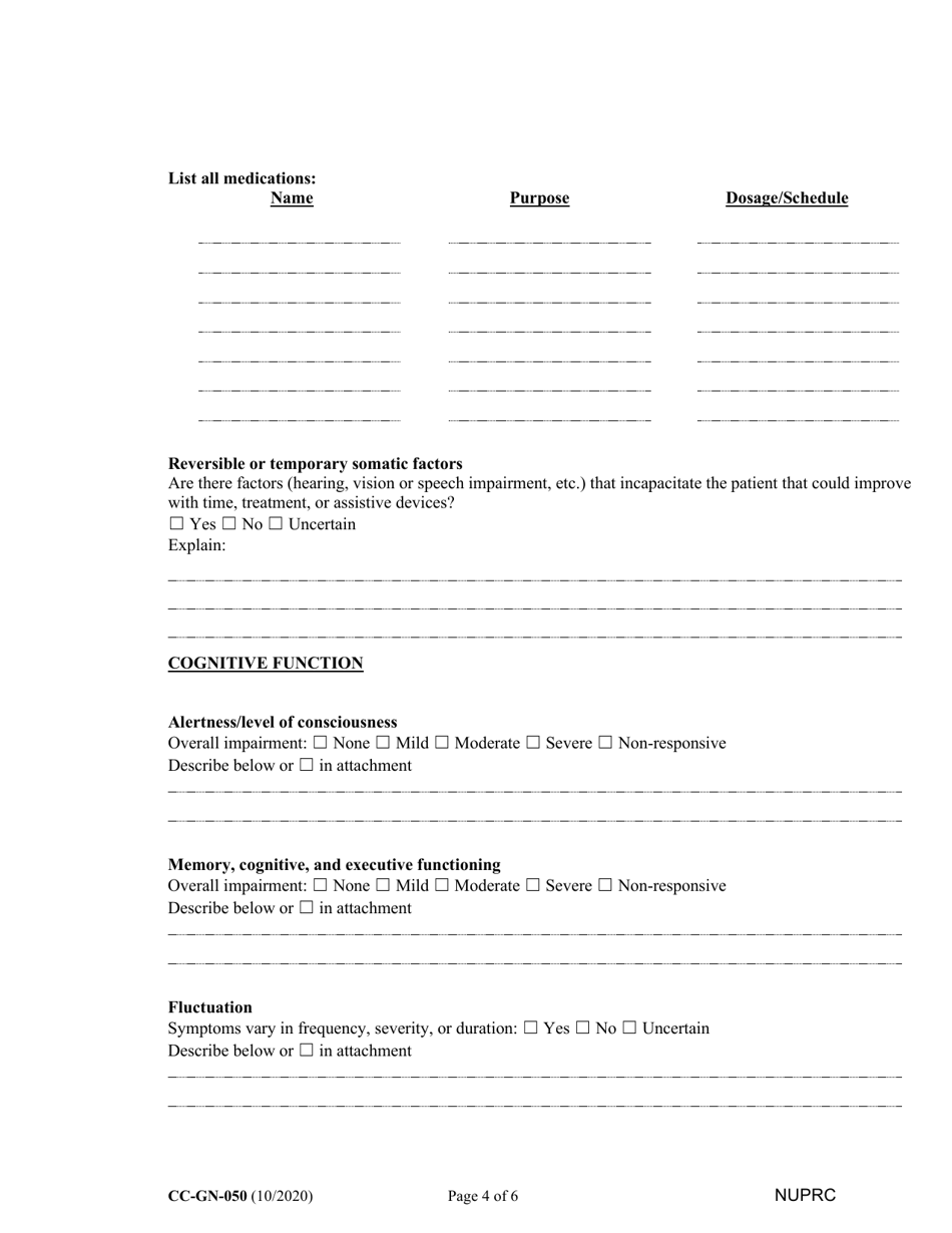 Form CC-GN-050 Nurse Practitioners Certificate - Maryland, Page 4