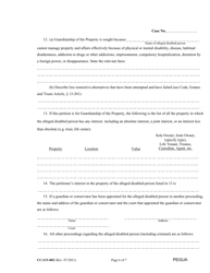Form CC-GN-002 Petition for Guardianship of Alleged Disabled Person - Maryland, Page 6