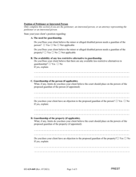 Form CC-GN-049 Pre-hearing Statement (Guardianship) - Maryland, Page 3