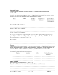 Form CC-GN-049 Pre-hearing Statement (Guardianship) - Maryland, Page 4