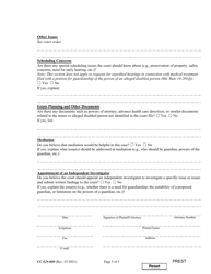 Form CC-GN-049 Pre-hearing Statement (Guardianship) - Maryland, Page 5