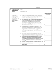 Form CC-CV-069 Proof of Claim - Maryland, Page 3