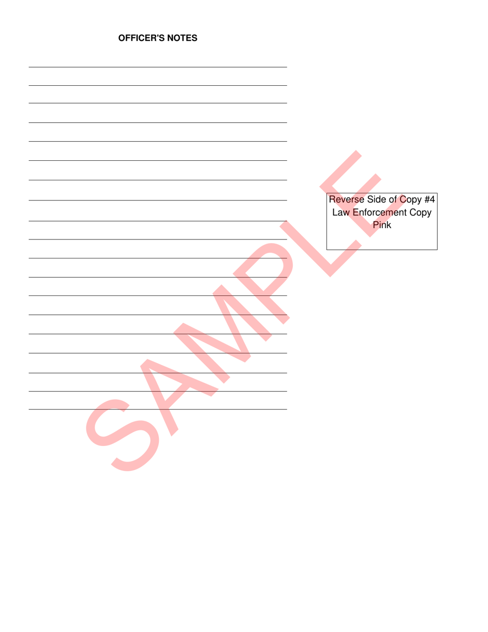 Form DC-CR-045 Uniform Criminal Citation - Sample - Maryland, Page 5