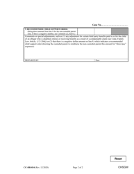 Form CC-DR-034 Worksheet A Child Support Obligation - Primary Physical Custody - Maryland, Page 2