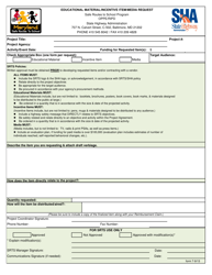 Form 7 Educational Material/Incentive Item/Media Request - Maryland