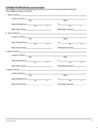 WCC Form VR-8 Rehabilitation Service Practitioner Registration Application - Maryland, Page 3