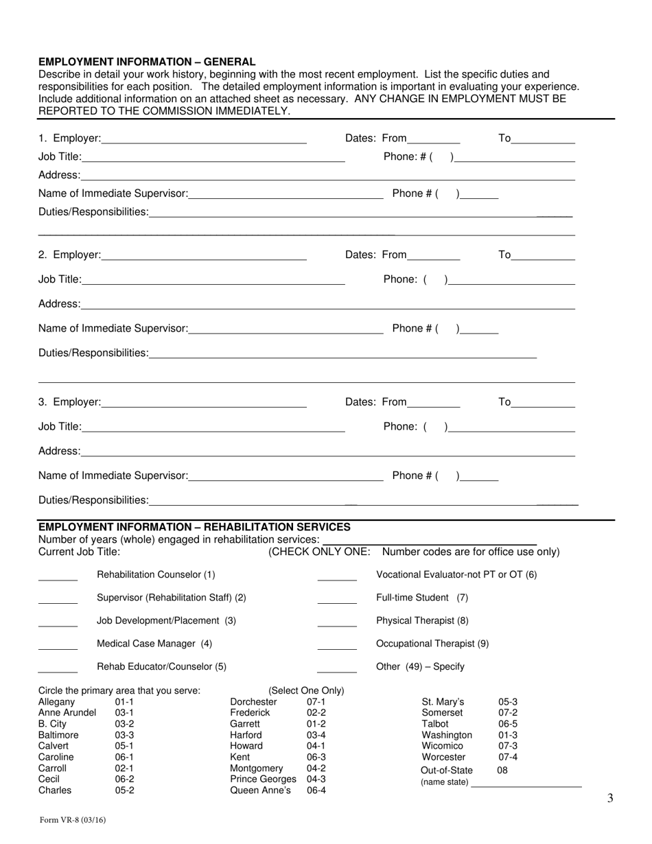 WCC Form VR-8 - Fill Out, Sign Online and Download Printable PDF ...