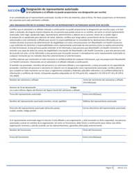 Formulario ARD-SP Formulario De Designacion Del Representante Autorizado - Massachusetts (Spanish), Page 3