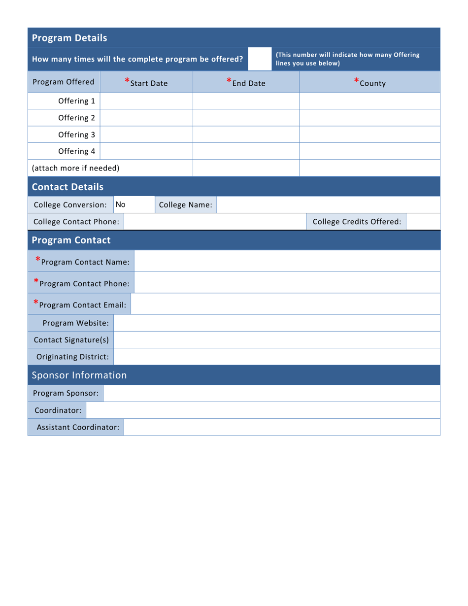 State Continuing Education Clock Hours (Scech) Program Application - Michigan, Page 3
