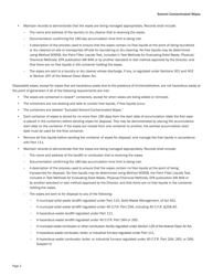 Solvent-Contaminated Wipes Exclusion Form - Michigan, Page 2